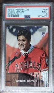 PSA9 2018 STADIUM CLUB AT PODIUM 大谷翔平