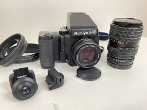 MAMIYA M645 SUPER マミヤ 中判カメラ フィルムカメラ レンズセット MAMIYA-SEKOR C 80mm /ZOOM C 55-110mm 他付属あり【10266】100 