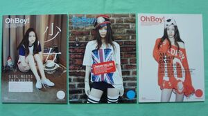 f(x) クリスタル チョン・スジョン ★ 韓国雑誌 「Oh Boy！」 2012年、2014年、2015年 3冊セット