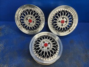 中古 SIXTH SENSE シックスセンス JOULE JM-18 16x5J 4H 100 16インチ アルミホイール 3本セット (棚5983-802)