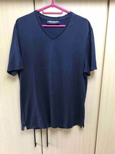 正規 Neil Barrett ニールバレット Ｖネック Tシャツ カットソー 紺 S