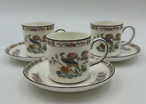 ウェッジウッド WEDGWOOD クタニクレーン KUTANI CRANE カップ＆ソーサー　3客セット