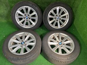 BMW 5シリーズ　アルミホイール　17インチ5H タイヤ21年 8jx17 EH 2+ PCD 120 225/55R17 バリ山