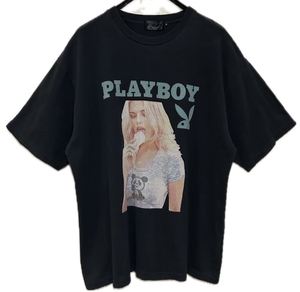 ＊ヒステリックグラマー HYSTERIC GLAMOUR×PLAYBOY ガール プリント 半袖Tシャツ トップス L　　　 BJBE.A