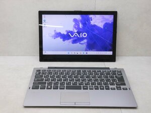 ☆1円☆第8世代☆VAIO VJPA11C11N 2in1☆Core m3 1.10GHz/8GB/SSD128GB/高解像度1920x1080/無線/Bluetooth/カメラ/Office/Windows 11 Pro☆