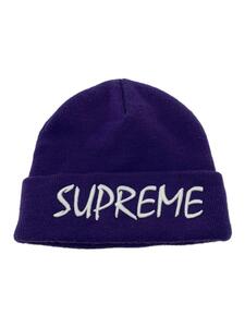 Supreme◆21ss/FTP Beanie/ニットキャップ/FREE/アクリル/パープル/無地/メンズ