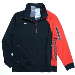 ★リーボック REEBOK 新品 メンズ ストレッチ UVカット リフレクター トレーニング ジャケット Lサイズ [X6353RR-05-L] 二 弐★QWER