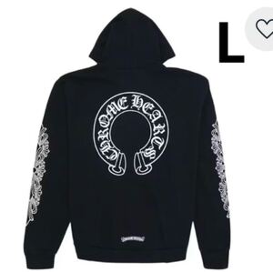 Chrome Hearts クロムハーツ ホースシューパーカー　ブラック L