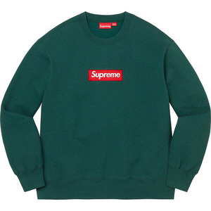 XXL supreme 22aw box logo crewneck pine