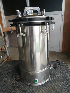 1-3日で発送 24Lオートクレーブ 高温高圧蒸気滅菌器 ボータブル式 工業用滅菌 工具滅菌 ステンレス製 YX-24LD