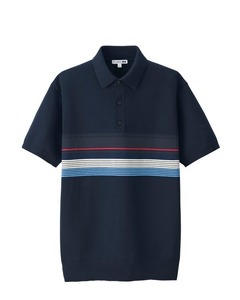 UNIQLO JWアンダーソン ニットポロシャツ L Navy 新品未使用 レア