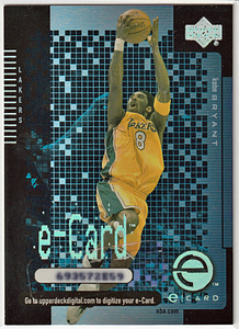 2000-01 UPPER DECK e-card1 #EC1 A KOBE BRYANT ①