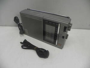 Old！SONY！ソニー！AM.FM.UHF.VHF！ラジオ！ACコード付！ICF-870V