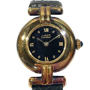 中古B/標準 CARTIER カルティエ クオーツ 腕時計 590002 マスト コリゼ ヴェルメイユ レディース 20469150