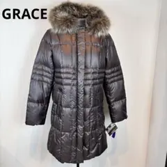 ★f.y.k L.S GRACE★グレース★ L★こげ茶ダウンコート★新品タグ付