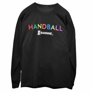 1262088-BANNNE/ハンドボール L/S ロングTシャツ ロンT ロングスリーブ ブラック/M