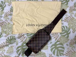 LOUIS VUITTON ルイヴィトン 新品同様美品 最終モデル ジェロニモス ショルダーバッグ ダミエ ボディバッグ PVC