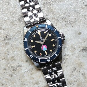 【WMT WATCH】 MT.Fuji / Navy Diver Aged / 5Links Bracelet 02 / 腕時計 メンズ おしゃれ ブランド 人気 30代 40代 50代