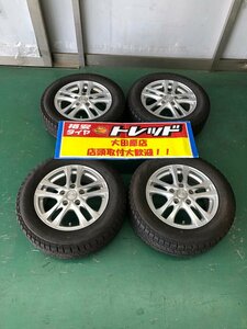 大田原店★中古スタッドレスSET 4本★アフロディーテ 15インチ6J★ピレリ アイスアシンメトリコプラス 195/65R15★ノア/ヴォクシーなど