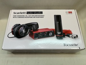 Focusrite Scarlett Solo Studio Pack フォーカスライト スカーレット ソロスタジオパック 3rd Gen オーディオインターフェース　ジャンク