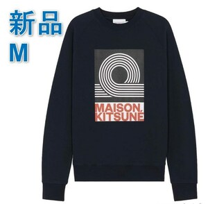 [新品] ネイビー M メゾンキツネ（MAISON KITSUNE）スウェットトレーナー メンズ アンソニー・バーレル スウェットシャツ ANTHONY BURRILL.