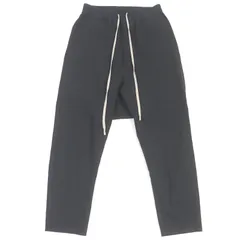 美品□Rick Owens リックオウエンス 19SS RR19S2380 TE DRAWSTRING LONG PANTS ウール サルエルパンツ イージーパンツ ブラック 46 イタリア製 正規品 メンズ