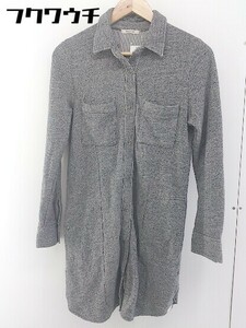 ◇ Simplicite シンプリシテェ 長袖 ミニ ワンピース グレー系 レディース