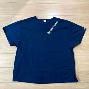 Dickies ディッキーズ 半袖シャツ ハッピ風 XLサイズ ネイビー 美品