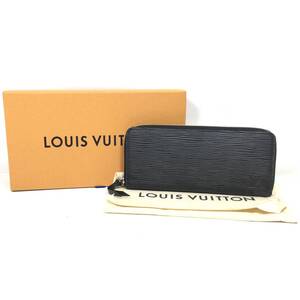 ＊LOUIS VUITTON M60915 エピ ポルトフォイユ クレマンス 長財布 ラウンドファスナー レザー ブラック 黒色 ウォレット ルイヴィトン 箱付