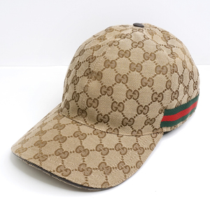 GUCCI グッチ オリジナルGGキャンバス ベースボールキャップ 200035