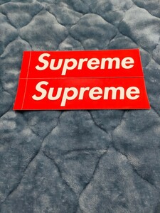 【新品】【2枚売り】 SUPREME シュプリーム BOX LOGO STICKER ステッカー ボックスロゴ RED 赤色 2枚 セット販売 新品未使用