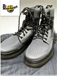 新品ドクターマーチン Dr Martens ★TARIK TG 編上げブーツ ガンメタル UK７ 参考サイズ26㎝ USM８ USＷ９