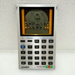 D(1115g8) CASIO カシオ PG-200 パチンコゲーム 内蔵電卓 PACHINKO GAME 昭和レトロ 当時物 ゲーム電卓 ★簡易動作確認OK