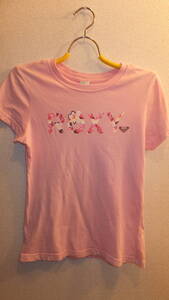 ★ROXY★ロキシーレディーストップスTシャツサイズＭ　 Ladies Tee SizeM USED IN JAPAN 　　ピンク