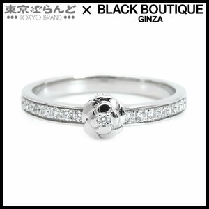 101695677 シャネル CHANEL カメリア エンゲージメントリング Pt950 ダイヤモンド #53 12.5号相当 プラチナ リング 指輪 レディース 仕上済