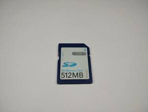 512MB　メガバイト　Nintendo　SDカード　メモリーカード