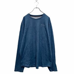 Columbia 長袖 ロゴTシャツ XL ブルー コロンビア ビッグサイズ OMNI-WICK アウトドア ロンT ロングTシャツ 古着卸 アメリカ仕入 a603-5938