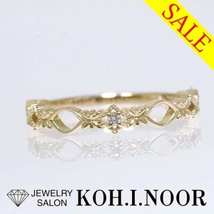 《SALE》ノジェス ダイヤモンド 0.006ct 10金イエローゴールド K10YG リング 5号 ピンキーリング NOJESS