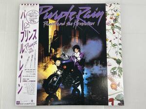 【LP/レコード/帯・ポスター付】 初回カラー盤 プリンス PRINCE AND THE REVOLUTION Purple Rain P-13021