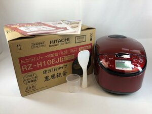 日立 圧力IH IH炊飯ジャー RZ-H10EJ メタルレッド 未使用 5.5号炊き 黒圧鉄釜 炊飯器 HITACHI u721