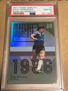 2017 Panini Nobility Marquee Moments Diego Maradona PSA10 ディエゴ・マラドーナ