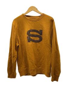 STUSSY◆20AW/S APP CREW/スウェット/M/コットン/ORN/118393