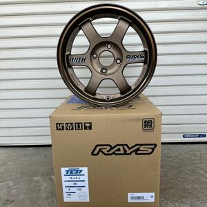 即納《VOLK RACING TE37 》14×6J+38 100/4H ボルクレーシング レイズ RAYS TE37 新品未使用 4本セット ブロンズ