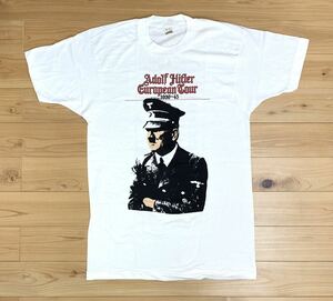 ★デッドストック 80s ヒトラー ヨーロッパ凱旋 Tシャツ SizeL USA製 ビンテージ ナチス★