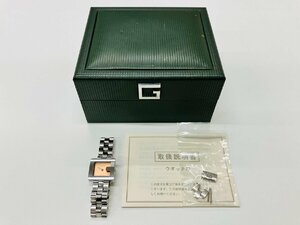 ☆送料無料☆GUCCI/グッチ Gウォッチ Gフェイス 3600L レディース 腕時計 SS クォーツ 2針 スクエア シルバー系 不動 箱,余りコマ,取説付♪