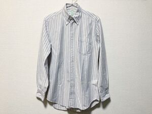 Brooks Brothers ブルックスブラザーズ MILANO オックスフォードストライプBDシャツ S 美品 USA製