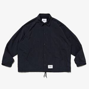 23aw WTAPS CHIEF JACKET NYLON WEATHER SIGN BLACK L＊ダブルタップス ナイロン コーチジャケット DESCENDANT