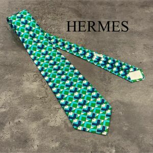 『HERMES』エルメス 総柄ネクタイ