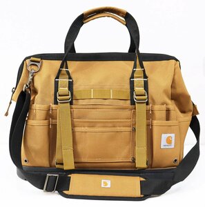 《L10187》carhartt (カーハート) 18インチ ツールバッグ + デンサン ツールホルダー4点セット【ND-861 / NDR-640他】美中古品 ◆