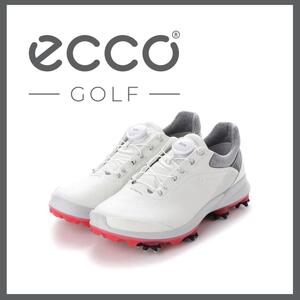 ○★新品 未使用 ECCO GOLF バイオム G3 ゴアテックス BOA ホワイト 24.5cm○●